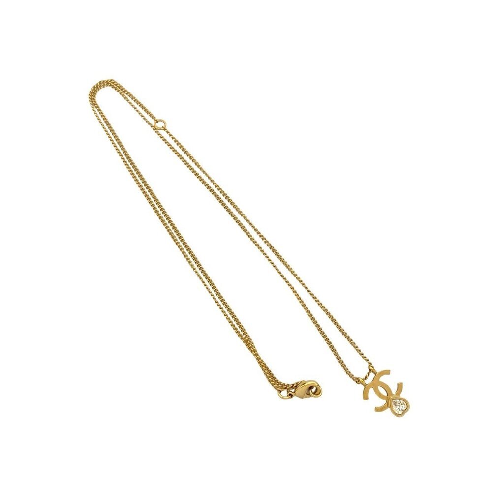 CHANEL Authentic Gold Logo Necklace - Picture 3 of 4